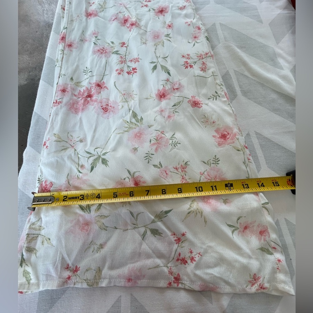 Lulu's Pink Floral White Jumpsuit with Wide-Leg Design - Picture 8 of 13
